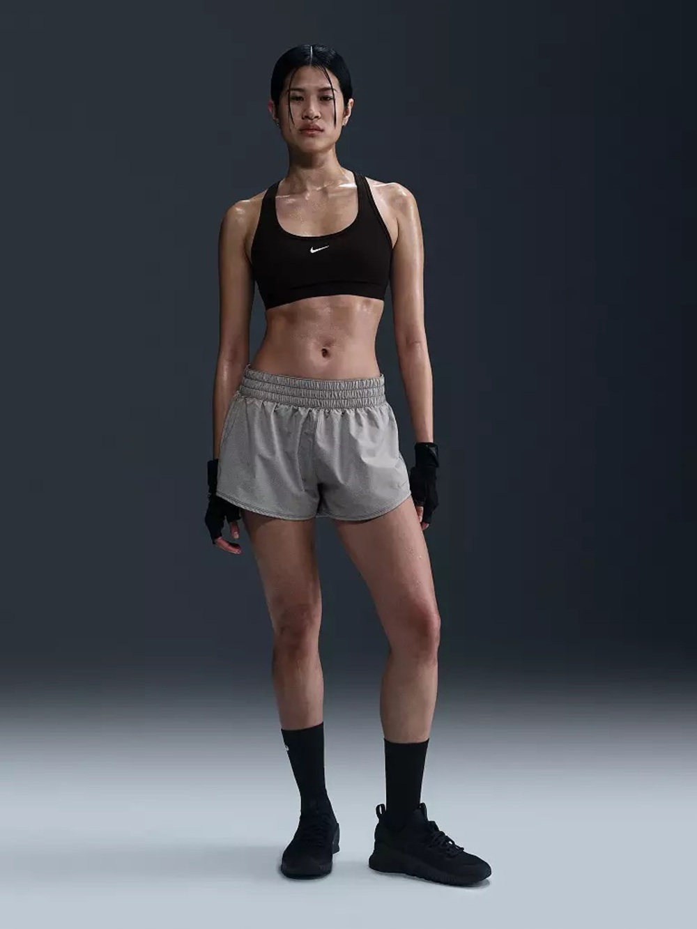 Nike Gray Women's Athletic Running Shorts